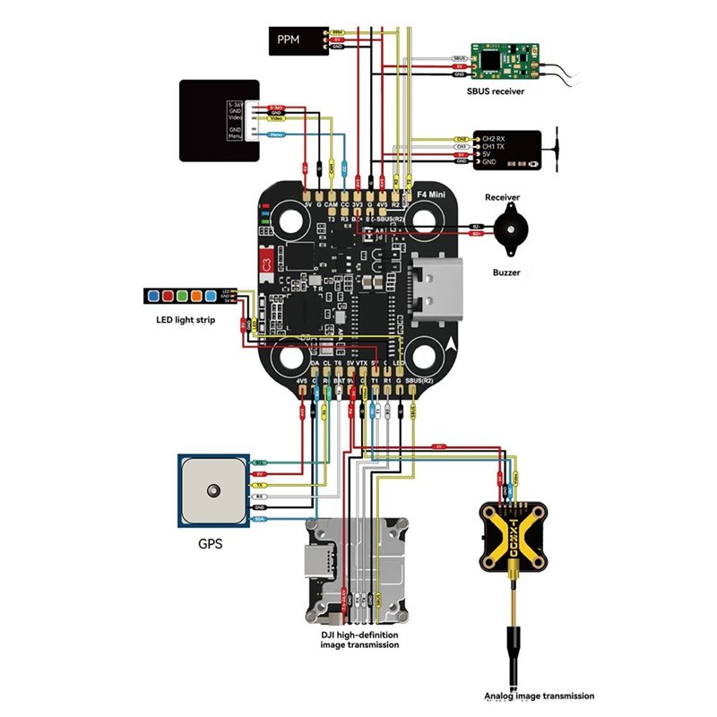 F405 Flight Controller - SpeedyBee F405 Mini Stack Uçuş Kontrol