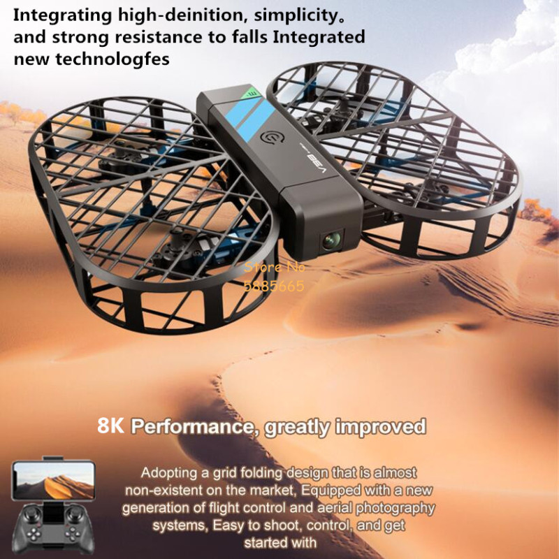 Brushed Drone Motor - 8K HD Kamera 360° ° Koruma