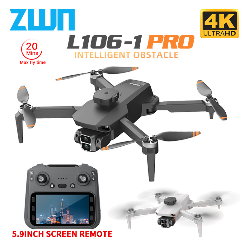 Brushed Drone Motor - L106-1PRO GPS Profesyonel Drone 4K HD