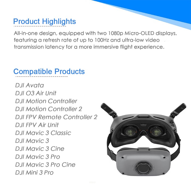Dji Goggles - %97 YENİ, Kullanılmış DJI FPV Gözlük