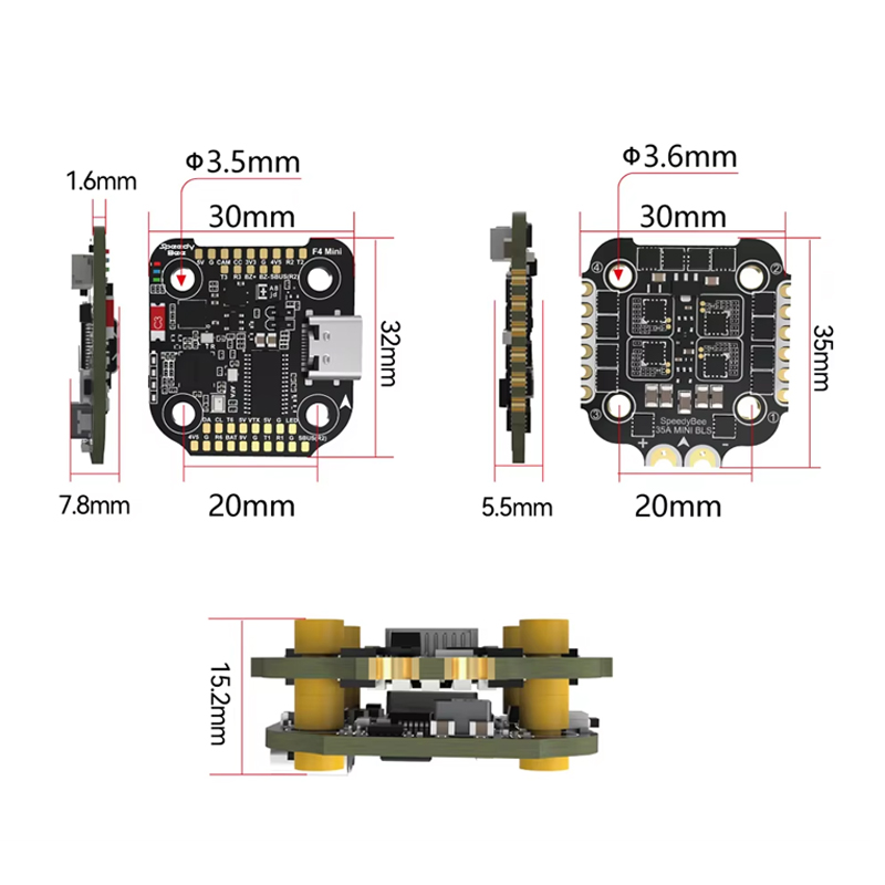 SpeedyBee F4 MINI Uçuş Kontrol - F405 Flight Controller incelemesi ve fiyatı