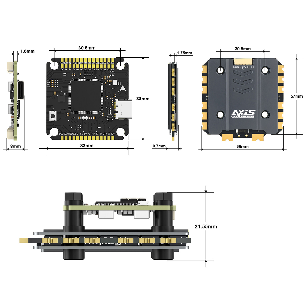 Axisflying Argus Pro ECO F722  - 4 In 1 Esc incelemesi ve fiyatı