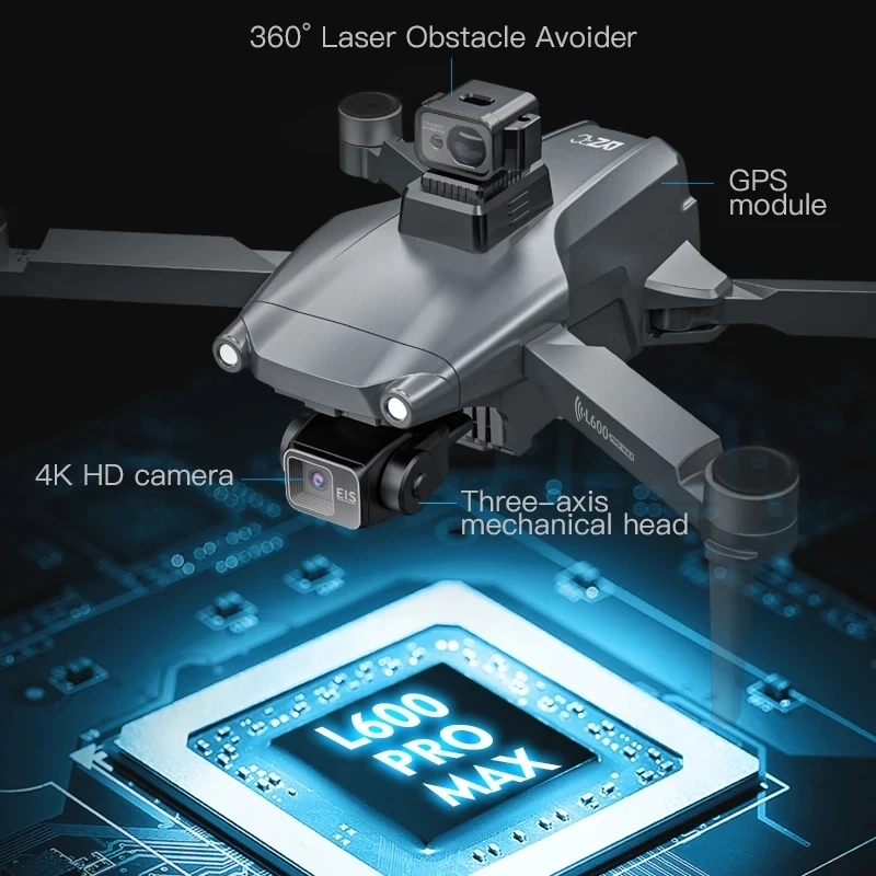 L600 PRO MAX GPS Drone Profesy - Brushed Drone Motor incelemesi ve fiyatı
