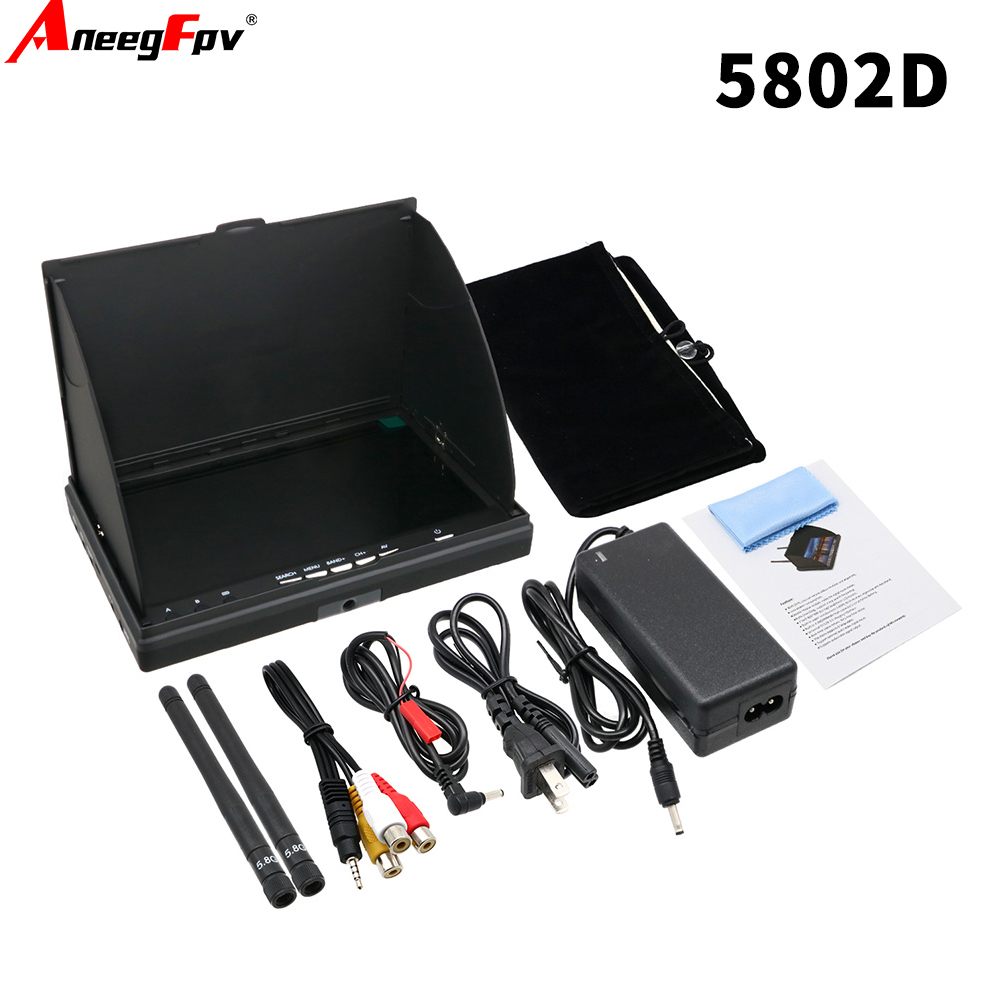 LCD5802D LCD5802S 7 İnç 5.8G 4 - Goggles Fpv incelemesi ve fiyatı