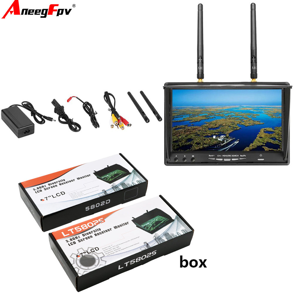 LCD5802D LCD5802S 7 İnç 5.8G 4 - Goggles Fpv incelemesi ve fiyatı